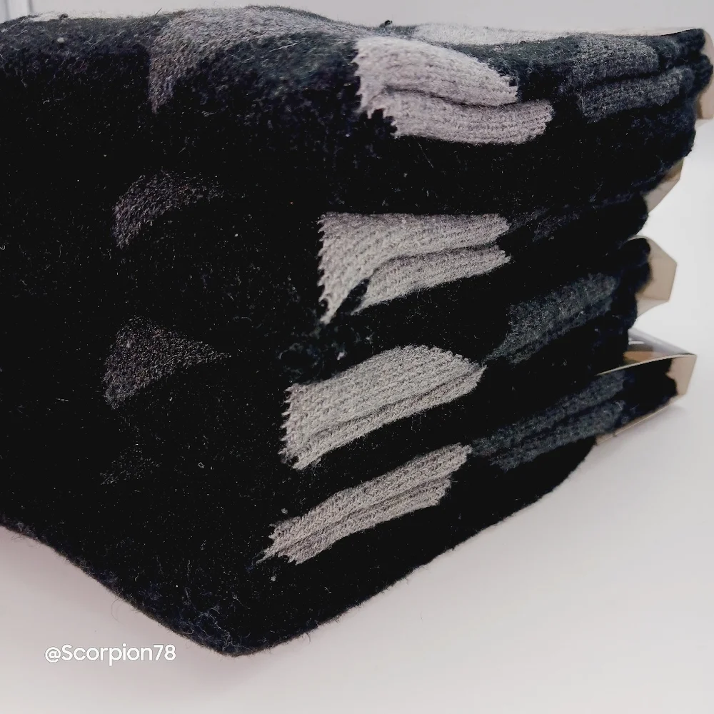 ⚫️  12 Lamb Wool Crew Socks Thermal Warm Winter Socks Size 10-13 for Men